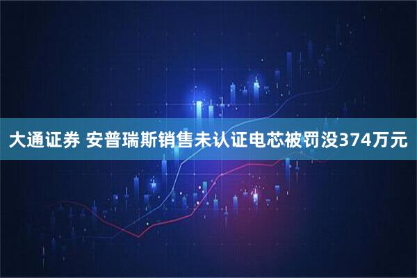 大通证券 安普瑞斯销售未认证电芯被罚没374万元